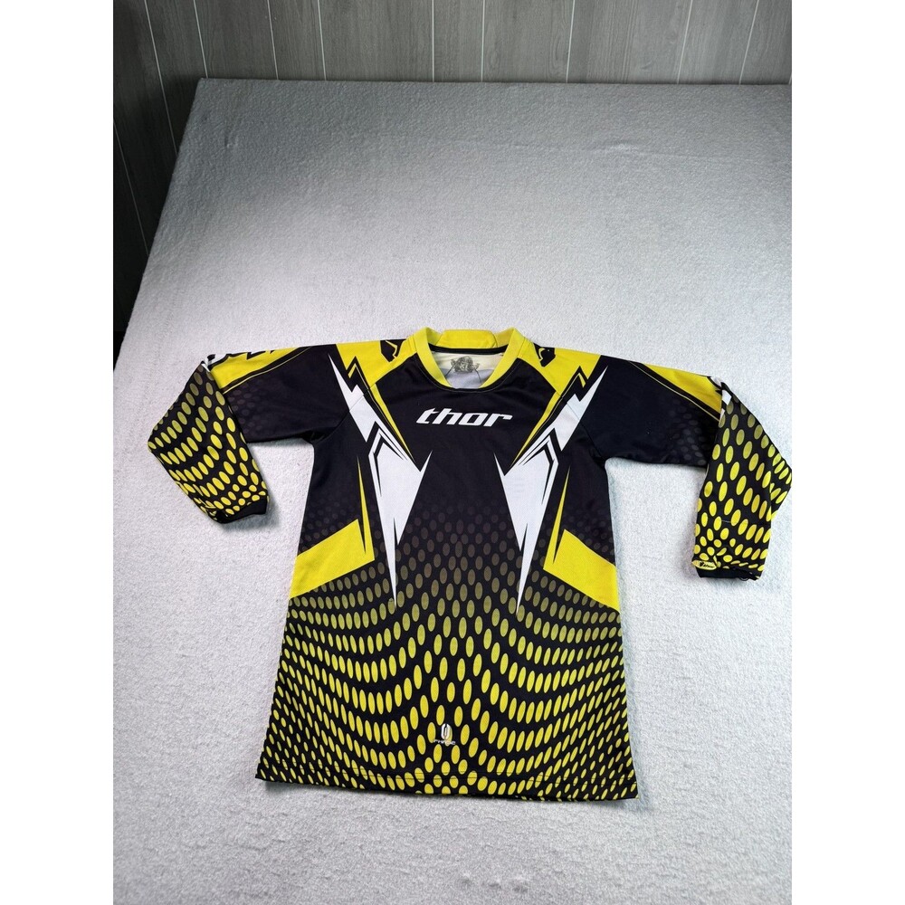 Thor Motocross Jersey youth XL Long Sleeve Dirt Bike ATV Riding Shirt Black